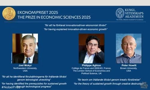 노벨경제학상에 '혁신이 지속가능한 성장 이끄는 원리' 연구 3인(종합) - 1