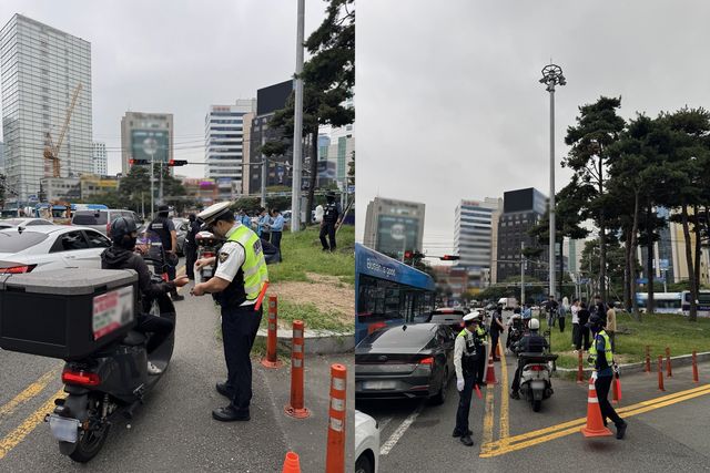 부산경찰청 이륜차 광역 단속