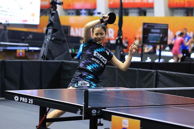 김나영의 아시아선수권 경기 장면