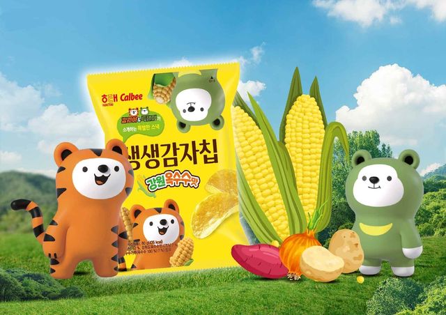 해태 생생감자칩 강원옥수수맛