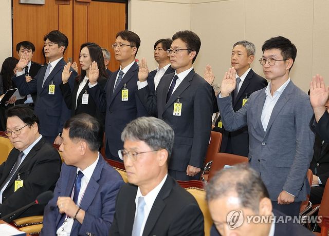 과방위 국정감사 증인 선서