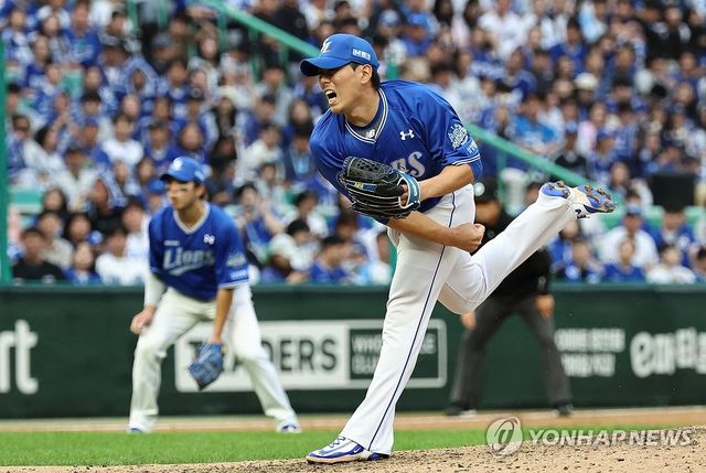 역투하는 삼성 김재윤