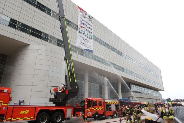 2023년 5월 30일 무역센터·코엑스 일대에서 진행된 안전강남 수시훈련