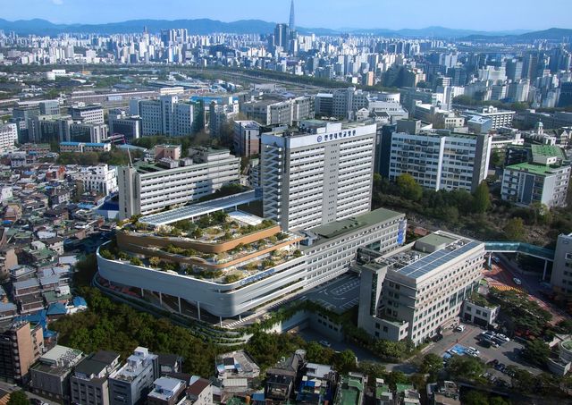 한양대병원 전경 및 스마트 수술동 신축 조감도