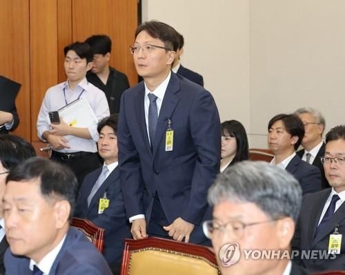 국정감사 출석한 박대준 쿠팡 대표 