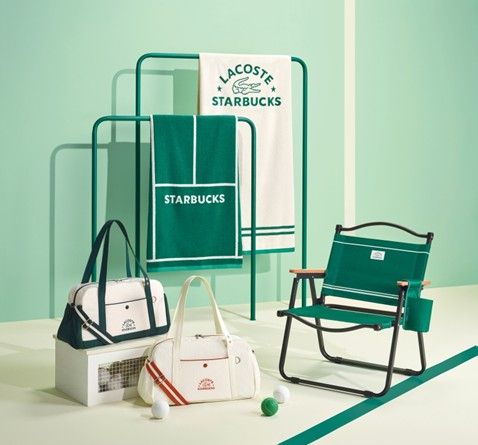 스타벅스와 라코스테가 협업해 발매하는 2025여름 e-프리퀀시 이벤트 이미지