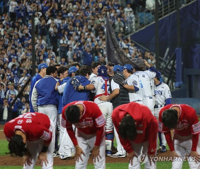 삼성, SSG 꺾고 프로야구 플레이오프 진출