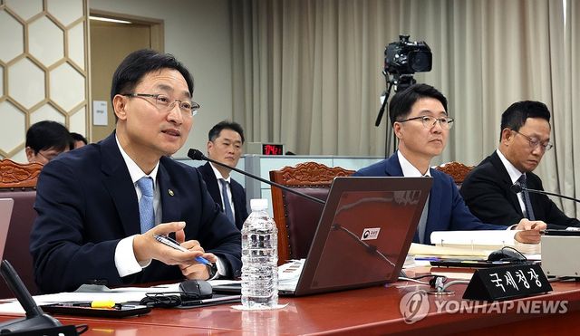 국정감사 답변하는 임광현 국세청장