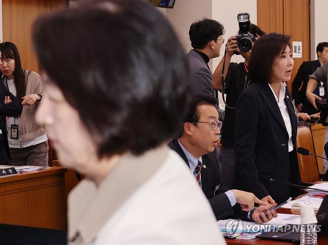 잠시 감사 중지한 추미애 위원장