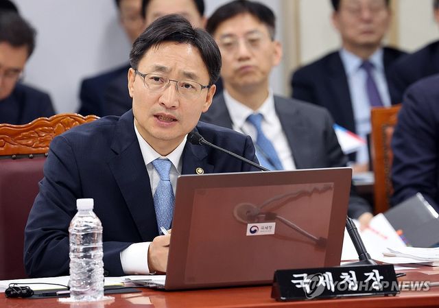 국정감사 답변하는 임광현 국세청장