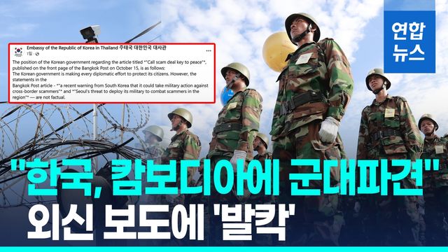 [영상] "한국, 캄보디아에 군대 파견" '발칵'…"사실 아니다" 즉각 반박 - 2