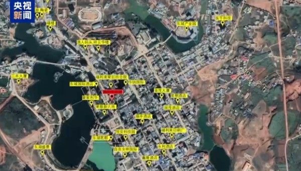 미얀마 코캉자치구의 범죄 관련 시설 분포