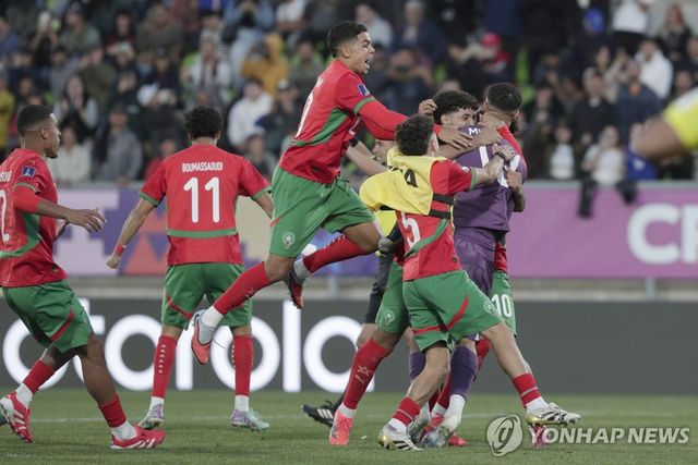FIFA U-20 월드컵 사상 처음으로 결승에 진출한 모로코 대표팀.