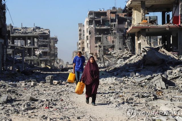 2년간의 전쟁으로 황폐해진 가자시티