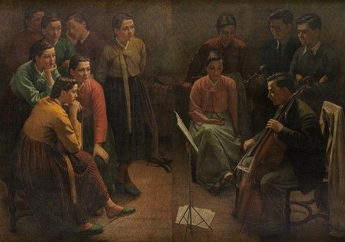 [김인승의 '봄의 가락', 한국은행 화폐박물관 홈페이지 화면 캡처]