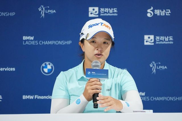 인터뷰하는 김세영