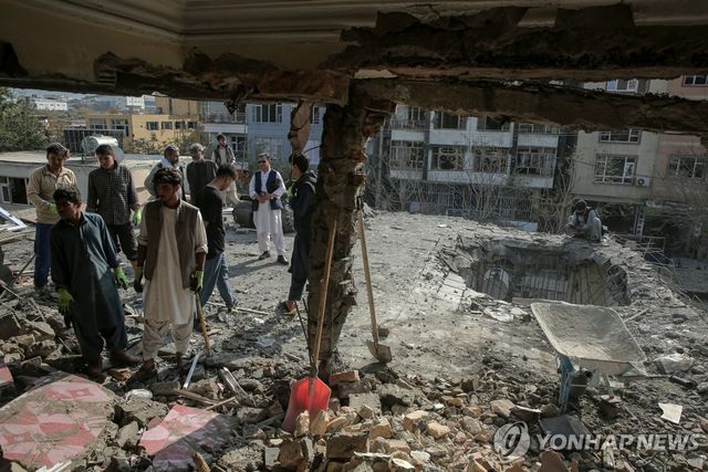 파키스탄군 공습 현장