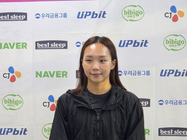 인터뷰하는 김서영