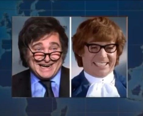 밀레이 아르헨티나 대통령과 영화 오스틴 파워 주인공