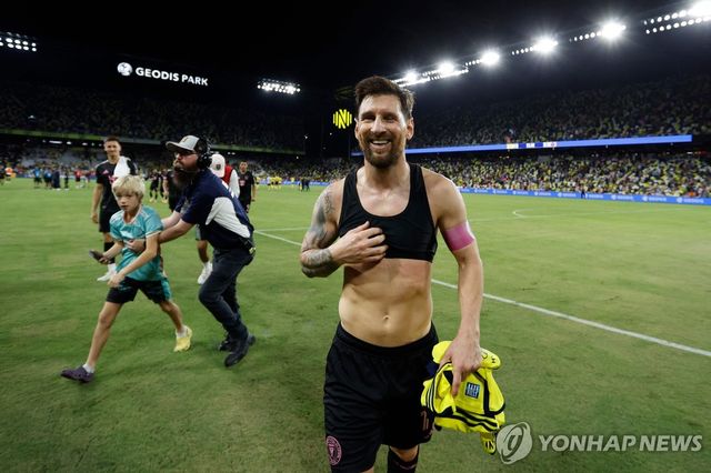 해트트릭을 달성한 리오넬 메시