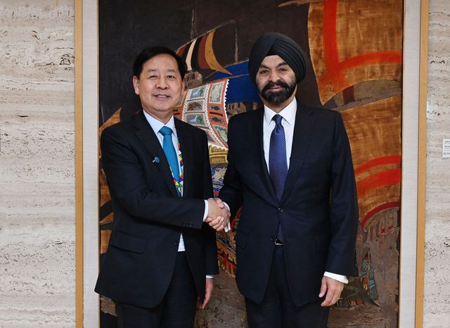 구윤철 부총리, 아제이 방가 세계은행(WB) 총재 면담