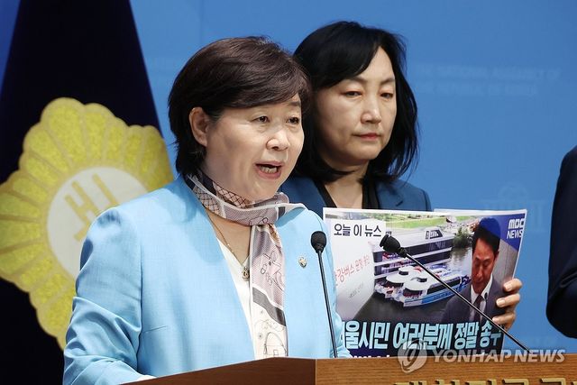 서울시 안전관리 대책 비판하는 서영교 의원