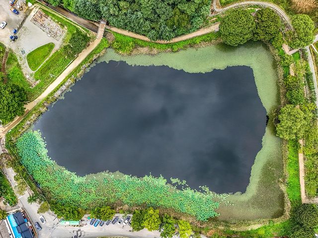 산성 내 저수지[사진/임헌정 기자]