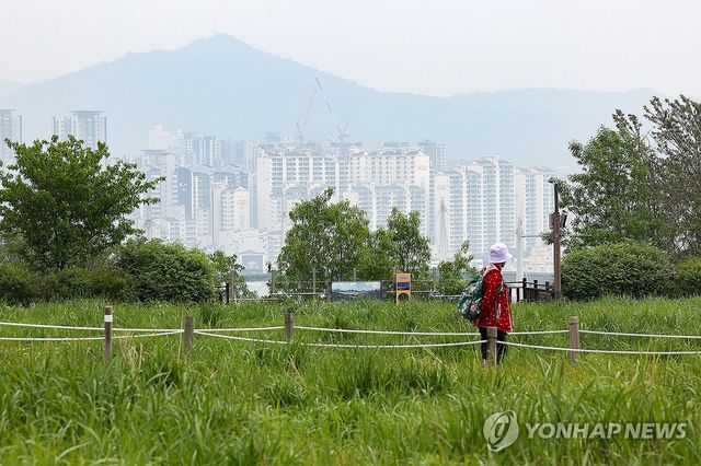 흐린 날씨의 서울