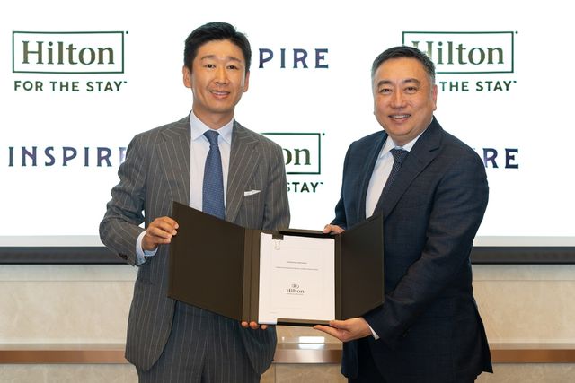 인스파이어 리조트, 힐튼과 파트너십