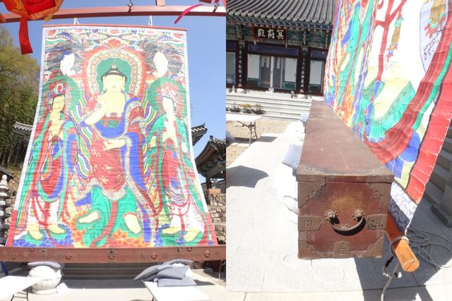 진주 호국사 괘불도 및 괘불함