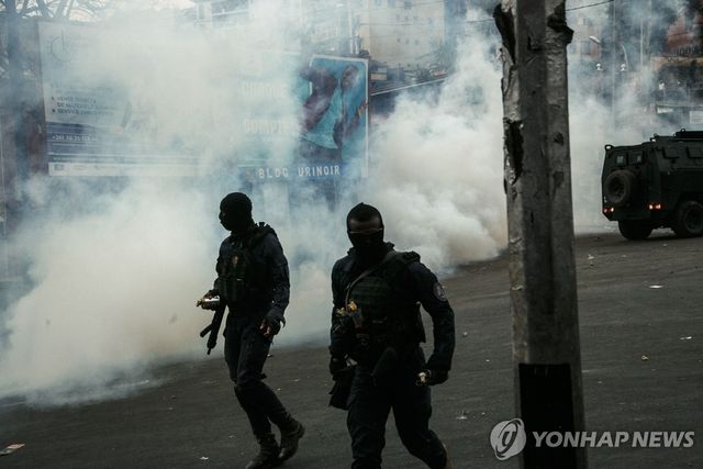 지난달 30일(현지시간) 마다가스카르 Z세대 주도의 반정부 시위 현장