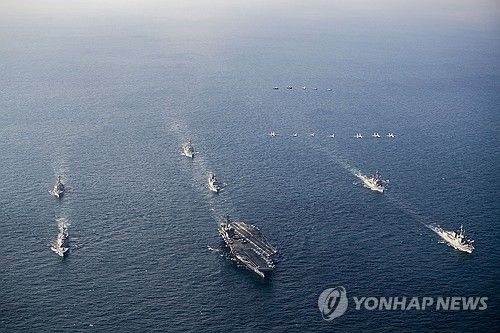 지난해 11월 제주 남방 공해상에서 진행된 한미일 프리덤 에지 훈련