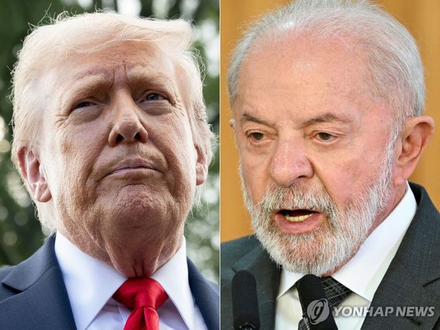 트럼프 미 대통령(왼쪽)과 룰라 브라질 대통령