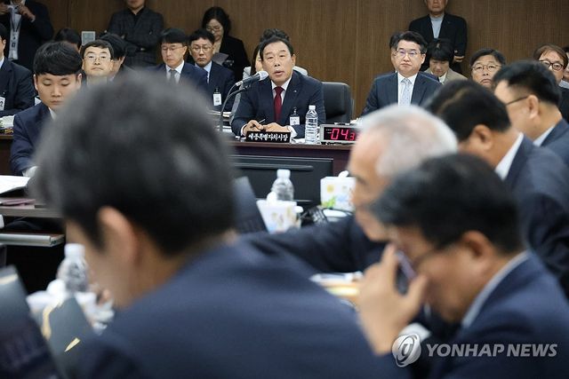 질의에 답변하는 최민호 세종시장