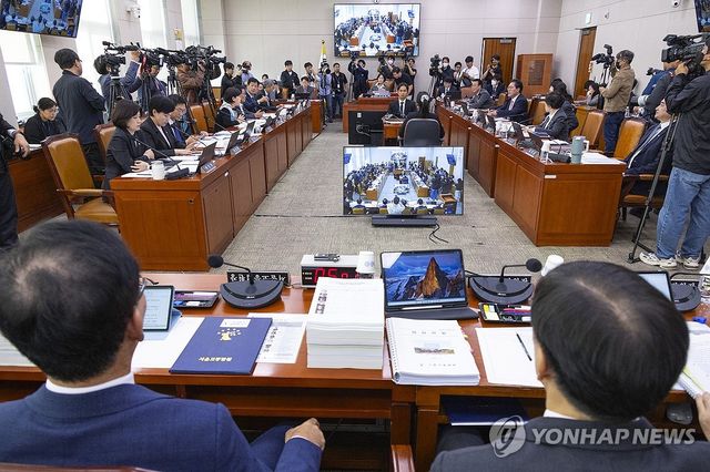 (서울=연합뉴스) 황광모 기자 = 20일 국회 법제사법위원회에서 열린 2025년도 법사위 국정감사. 2025.10.20 hkmpooh@yna.co.kr