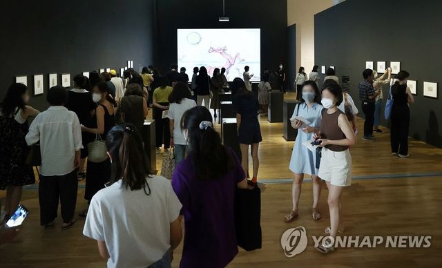 '이건희컬렉션 특별전: 이중섭' 개막 열기