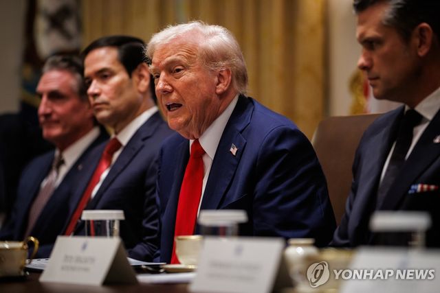 발언하는 도널드 트럼프 미국 대통령