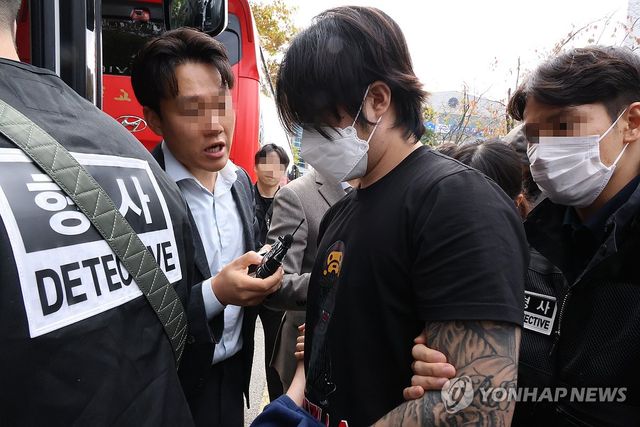 영장실질심사 마치고 나오는 캄보디아 송환 피의자들