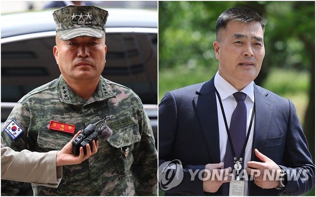 김계환 해병대사령관ㆍ박정훈 전 해병대 수사단장