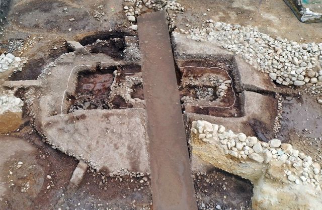 경주 황남동 1호 목곽묘 전경