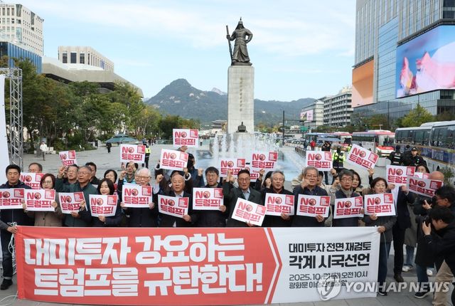 '대미투자 전면 재검토하라'