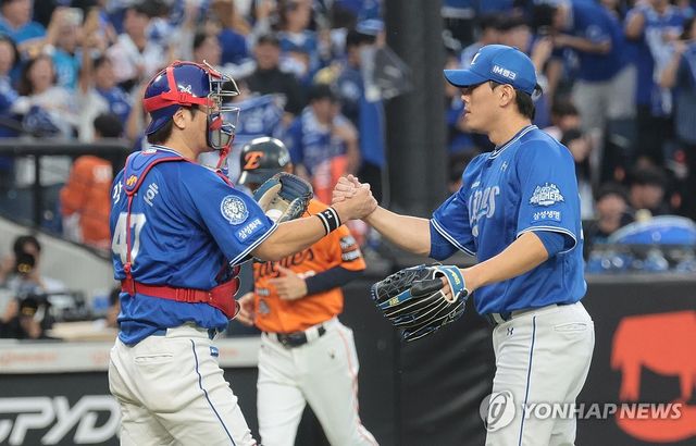 삼성, 플레이오프 2차전 승리