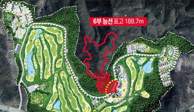 웨일즈코브 관광단지 시설 배치도