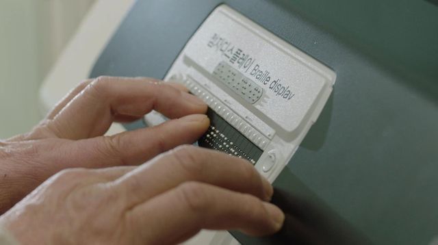 국립중앙박물관이 제공 중인 점자 키패드