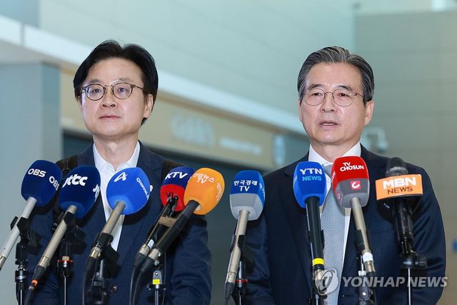 美출국 김용범·김정관 "협상 긍정적으로 본다…오해 간극 많이 좁혀"