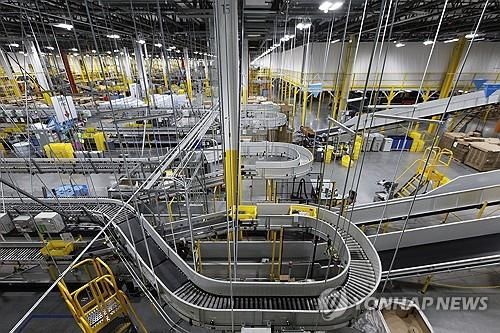 자동화된 아마존 물류창고