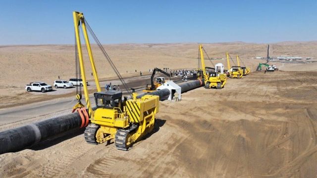 TAPI 가스관 사업의 아프간 구간 건설 현장