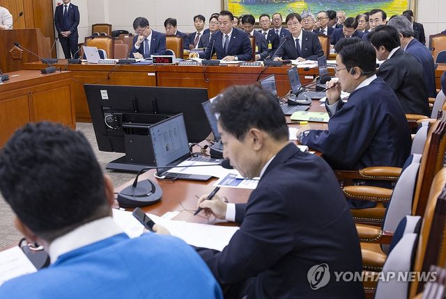 질의에 답하는 이찬진 금융감독원장