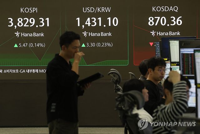 오늘 아침 증시