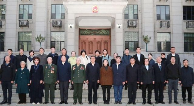 북한 주재 중국대사 왕야쥔과 북한을 방문한 중국 대표단